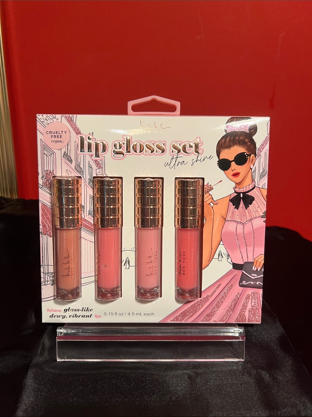 Lip Gloss Set Ultra Shine - Pink Shades Nicole Miller